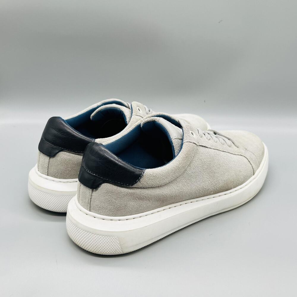 G Brown Shoes Mens 9.5 Gray Suede Puff RG-01 Low Top Casual Sneakers Comfort - Picture 7 of 11